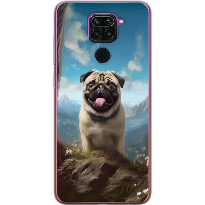 Mobilcover til Xiaomi Redmi Note 9 med Glad Hund motiv i gruppen SMARTPHONES & TABLETS / Mobil Beskyttelse / Xiaomi hos TP E-commerce Nordic AB (A66590)