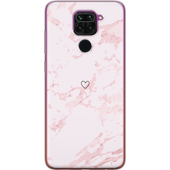 Mobilcover til Xiaomi Redmi Note 9 med Rosa Hjerte motiv i gruppen SMARTPHONES & TABLETS / Mobil Beskyttelse / Xiaomi hos TP E-commerce Nordic AB (A66595)