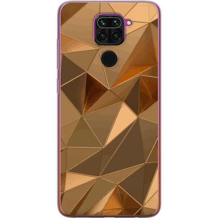 Mobilcover til Xiaomi Redmi Note 9 med 3D Guld motiv i gruppen SMARTPHONES & TABLETS / Mobil Beskyttelse / Xiaomi hos TP E-commerce Nordic AB (A66596)