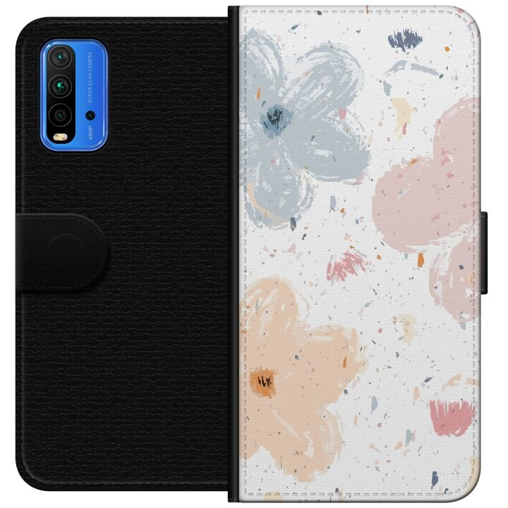 Tegnebogsetui til Xiaomi Redmi Note 9 4G med Blomster motiv i gruppen SMARTPHONES & TABLETS / Mobil Beskyttelse / Xiaomi hos TP E-commerce Nordic AB (A66611)