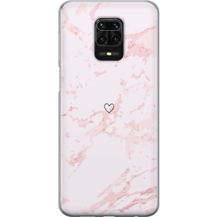 Mobilcover til Xiaomi Redmi Note 9S med Rosa Hjerte motiv i gruppen SMARTPHONES & TABLETS / Mobil Beskyttelse / Xiaomi hos TP E-commerce Nordic AB (A66703)