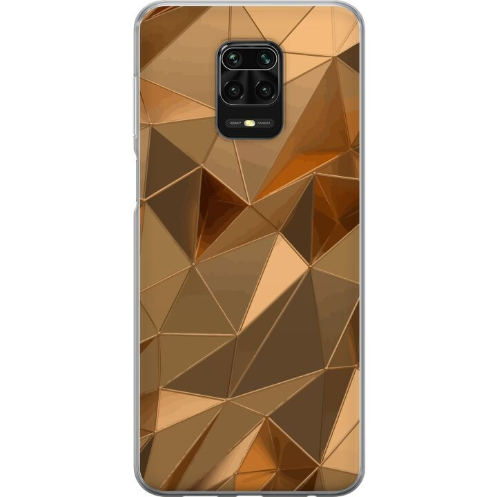 Mobilcover til Xiaomi Redmi Note 9S med 3D Guld motiv i gruppen SMARTPHONES & TABLETS / Mobil Beskyttelse / Xiaomi hos TP E-commerce Nordic AB (A66704)