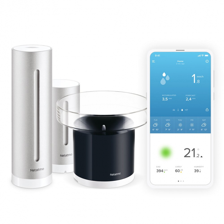 Netatmo Smart Väderstation + Regnmätare Paket i gruppen HJEM, HUS & HAVE / Smart hjem / Smart home systemer hos TP E-commerce Nordic AB (A66845)