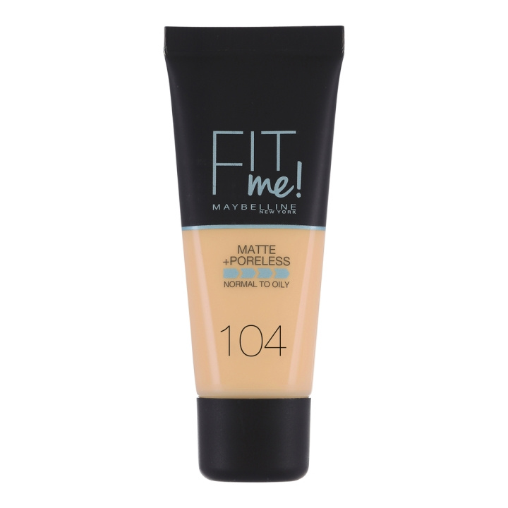 Maybelline Fit Me Matte + Poreless Foundation - 104 Soft Ivory i gruppen SKØNHED & HELSE / Makeup / Makeup ansigt / Foundation hos TP E-commerce Nordic AB (C00073)