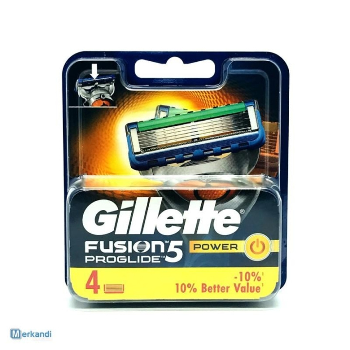 Gillette Fusion Proglide Power 4-pack i gruppen SKØNHED & HELSE / Hår og styling / Barbering og trimning / Barberskraber og tilbehør hos TP E-commerce Nordic AB (C00457)