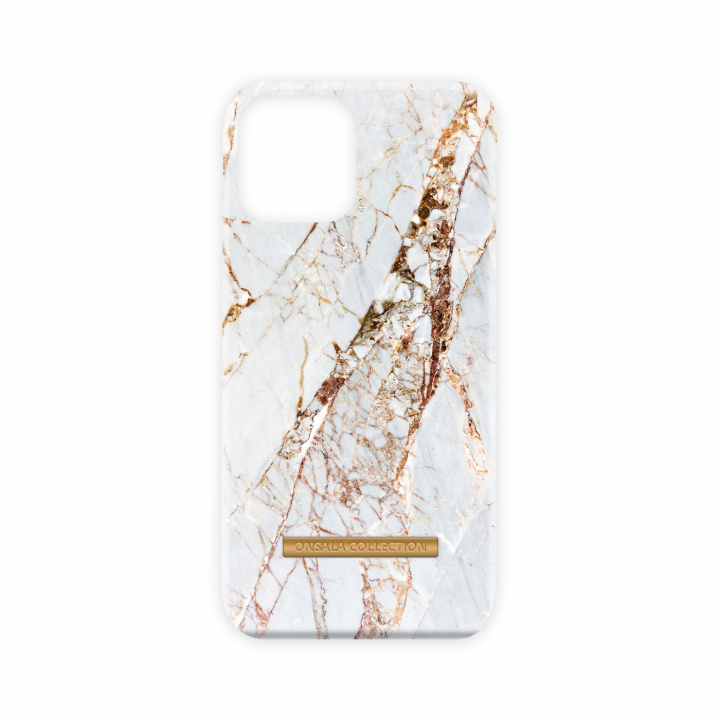 Onsala COLLECTION Mobil Cover Soft White Rhino Marble iPhone 13 Pro Max i gruppen SMARTPHONES & TABLETS / Mobil Beskyttelse / Apple / iPhone 13 Pro Max / Cover hos TP E-commerce Nordic AB (C00730)