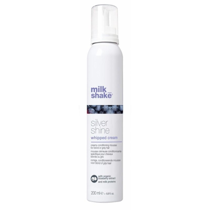 Milk_ Shake Silver Shine Whipped Cream 200ml i gruppen SKØNHED & HELSE / Hår og styling / Hårpleje / Hårfarve / Sølv shampoo hos TP E-commerce Nordic AB (C05353)