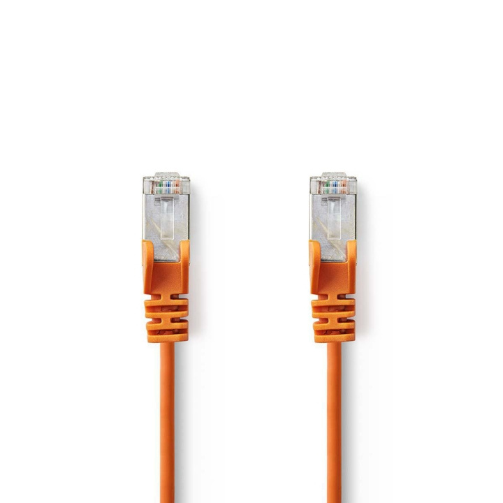 Nedis CAT5e netværkskabel | SF/UTP | RJ45 Han | RJ45 Han | 7.50 m | Runde | PVC | Orange | Plastikpose i gruppen COMPUTERTILBEHØR / Kabler og adaptere / Netværkskabler / Cat5e hos TP E-commerce Nordic AB (C07120)