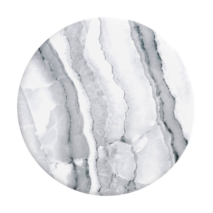 PopSockets Basic Grip White Granite i gruppen SMARTPHONES & TABLETS / Øvrigt tilbehør / Popsockets hos TP E-commerce Nordic AB (C08446)