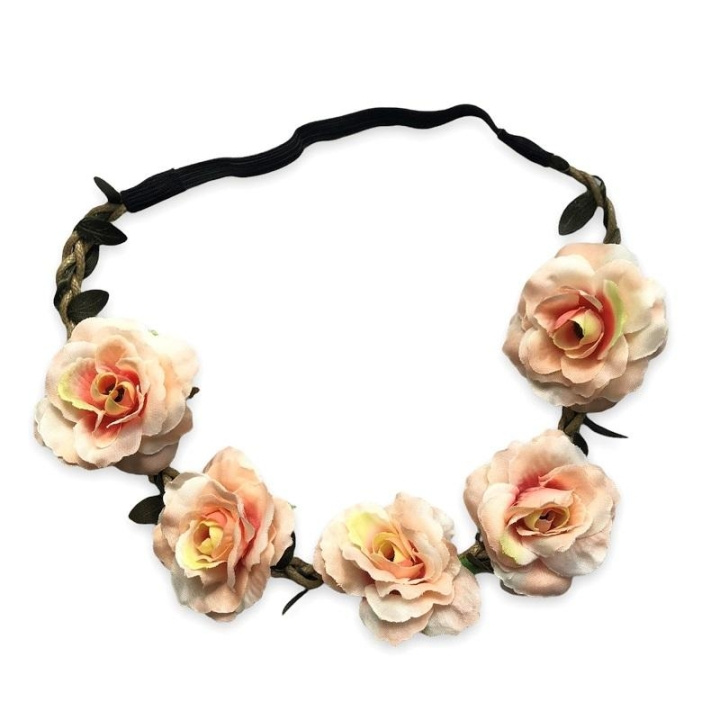 Hairband Blossom - Peach i gruppen SKØNHED & HELSE / Hår og styling / Hårtilbehør hos TP E-commerce Nordic AB (C09884)