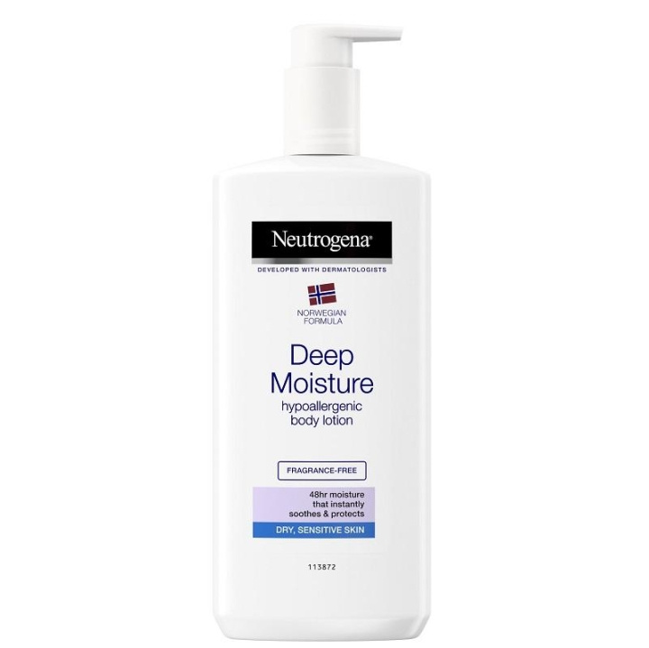 Neutrogena Deep Moisture Hypoallergenic Body Lotion 400ml i gruppen SKØNHED & HELSE / Hudpleje / Ansigt / Rengøring hos TP E-commerce Nordic AB (C10359)