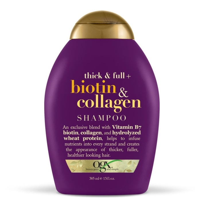 OGX Thick & Full Biotin & Collagen Shampoo 385ml i gruppen SKØNHED & HELSE / Hår og styling / Hårpleje / Shampoo hos TP E-commerce Nordic AB (C10577)