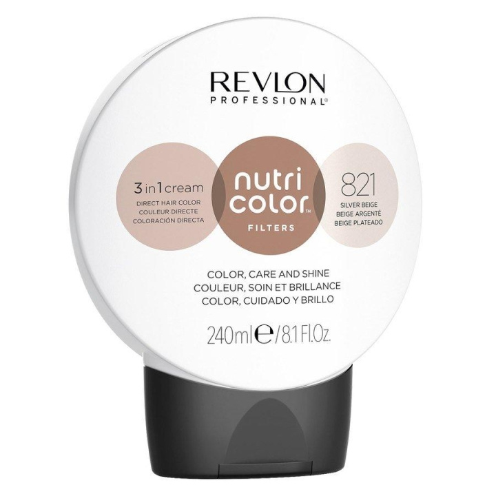 Revlon Nutri Color 821 Silver Beige 240ml i gruppen SKØNHED & HELSE / Hår og styling / Hårpleje / Hårmaske hos TP E-commerce Nordic AB (C11078)