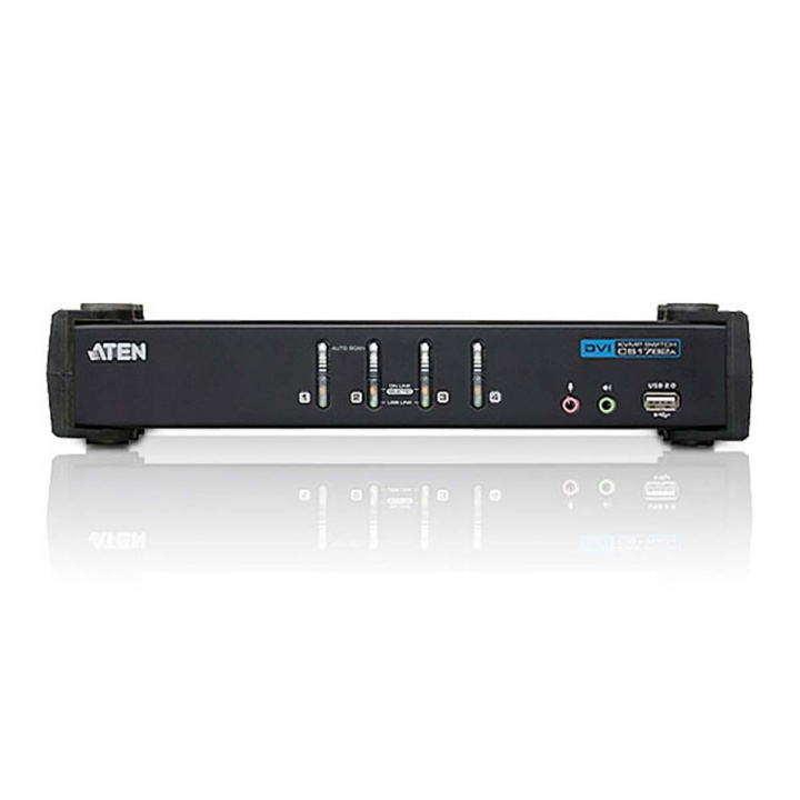 Aten CS1764A 4-Port KVM Switch Sort i gruppen COMPUTERTILBEHØR / Netværk / Switches hos TP E-commerce Nordic AB (C11562)