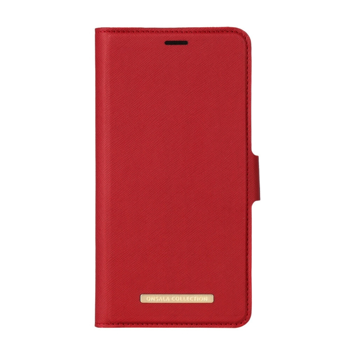 Onsala COLLECTION Wallet Saffiano Red iPhone XS MAX i gruppen SMARTPHONES & TABLETS / Mobil Beskyttelse / Apple / iPhone XS Max / Cover hos TP E-commerce Nordic AB (C12153)