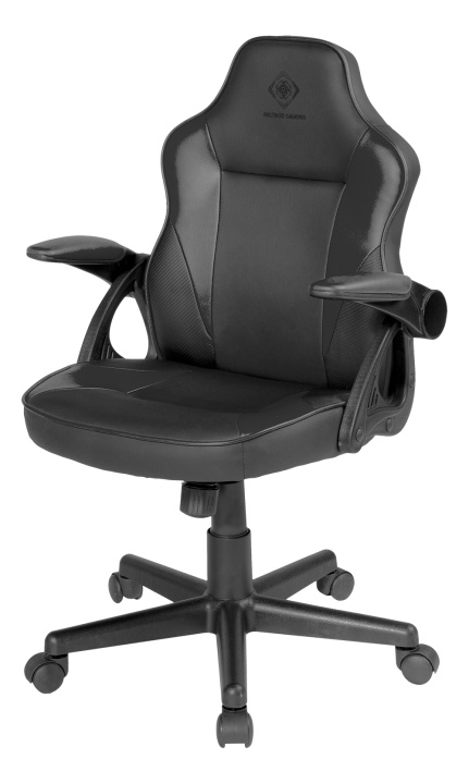 DELTACO GAMING DC120 Junior Gaming Chair, PU-leather, black i gruppen COMPUTERTILBEHØR / GAMING / Gaming Stole hos TP E-commerce Nordic AB (C13819)