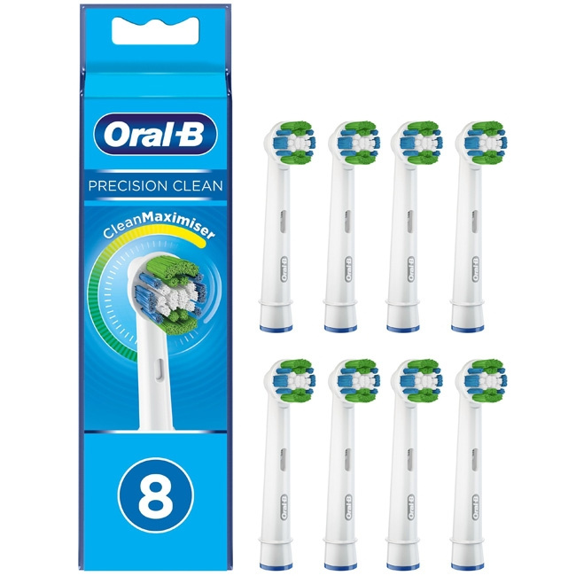 Oral B Borsthuvud Precision Clean 8st i gruppen SKØNHED & HELSE / Oral pleje / Tilbehør til elektriske tandbørster hos TP E-commerce Nordic AB (C14120)