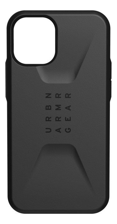 UAG iPhone 12 Mini Civilian Cover Black i gruppen SMARTPHONES & TABLETS / Mobil Beskyttelse / Apple / iPhone 12 Mini / Cover hos TP E-commerce Nordic AB (C14336)