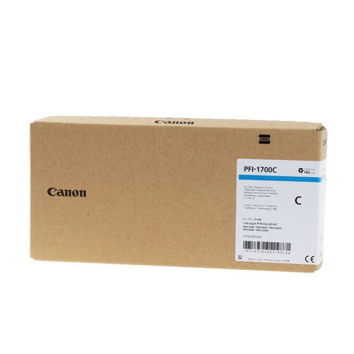 Canon Blæk 0776C001 PFI-1700 Cyan i gruppen COMPUTERTILBEHØR / Printere og tilbehør / Blæk og toner / Blækpatroner / Canon hos TP E-commerce Nordic AB (C15902)