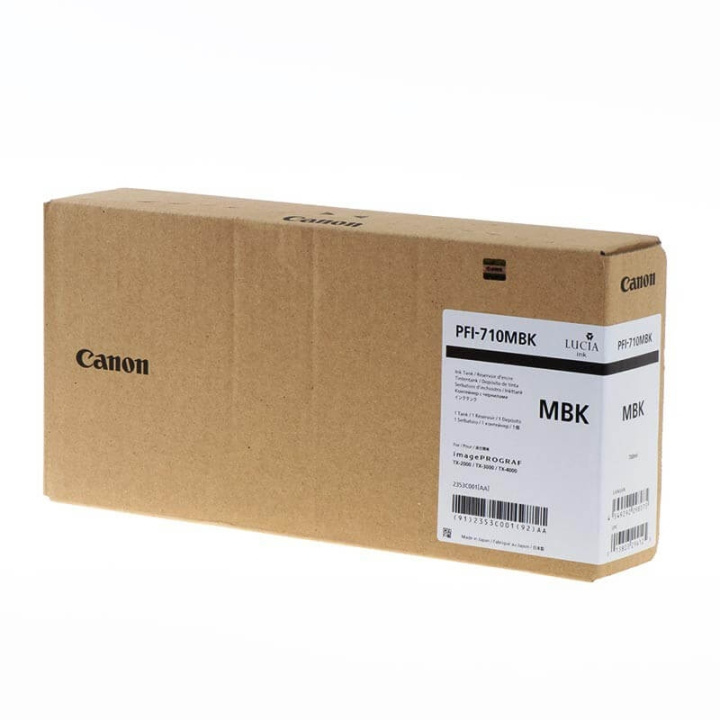 Canon Blæk 2353C001 PFI-710 Matsort i gruppen COMPUTERTILBEHØR / Printere og tilbehør / Blæk og toner / Blækpatroner / Canon hos TP E-commerce Nordic AB (C16014)