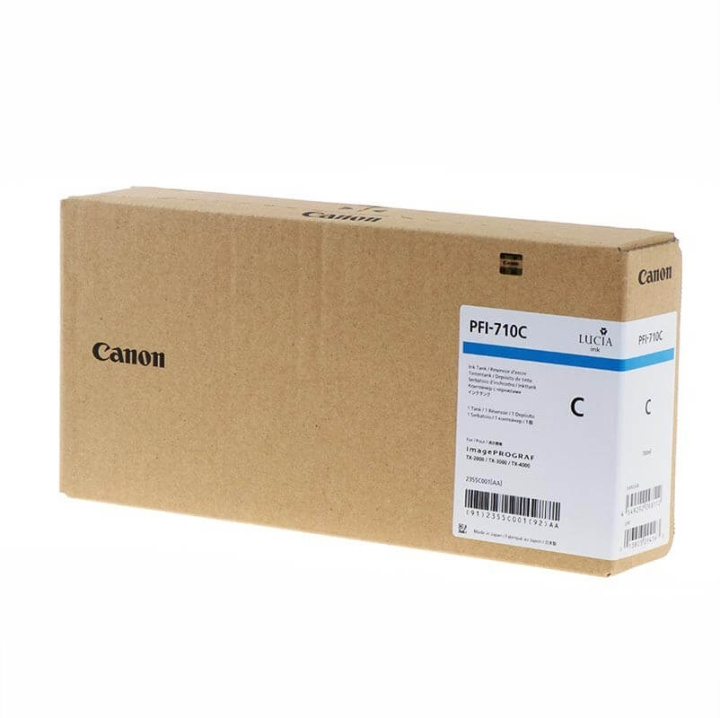 Canon Blæk 2355C001 PFI-710 Cyan i gruppen COMPUTERTILBEHØR / Printere og tilbehør / Blæk og toner / Blækpatroner / Canon hos TP E-commerce Nordic AB (C16016)