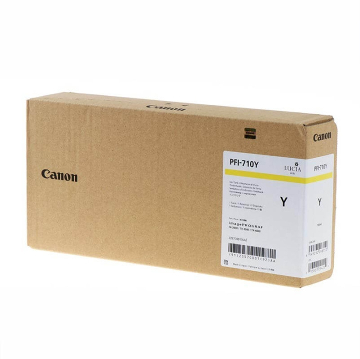 Canon Blæk 2357C001 PFI-710 Gul i gruppen COMPUTERTILBEHØR / Printere og tilbehør / Blæk og toner / Blækpatroner / Canon hos TP E-commerce Nordic AB (C16018)