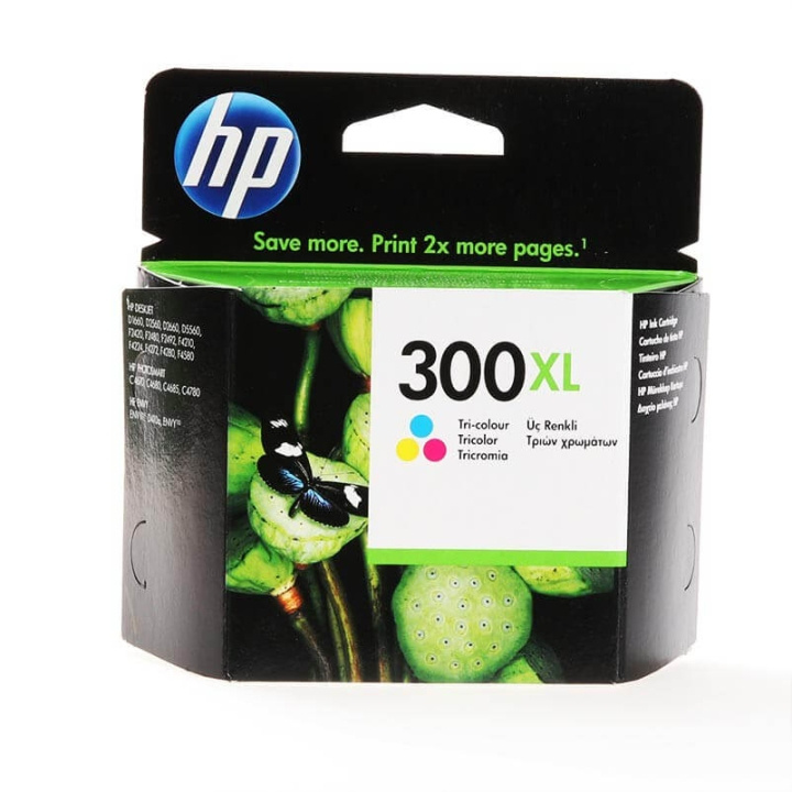 HP Ink CC644EE 300XL Tri-colour i gruppen COMPUTERTILBEHØR / Printere og tilbehør / Blæk og toner / Blækpatroner / HP hos TP E-commerce Nordic AB (C17302)