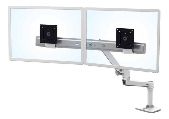 Ergotron LX Desk Dual Direct Arm (white) i gruppen COMPUTERTILBEHØR / Monitor / Monitor arme og beslag hos TP E-commerce Nordic AB (C17637)