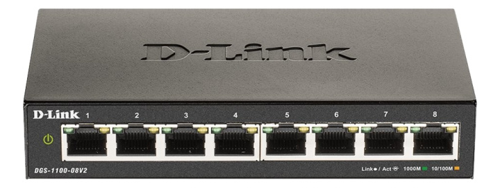 D-Link 8-Port Gigabit Smart Managed Switch, Fanless i gruppen COMPUTERTILBEHØR / Netværk / Switches hos TP E-commerce Nordic AB (C17784)