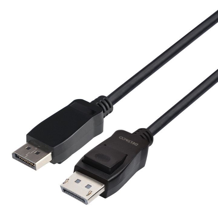 DELTACO DisplayPort cable, DP 1.4, 8K@60Hz, 3m, black i gruppen COMPUTERTILBEHØR / Kabler og adaptere / DisplayPort / Kabler hos TP E-commerce Nordic AB (C17847)