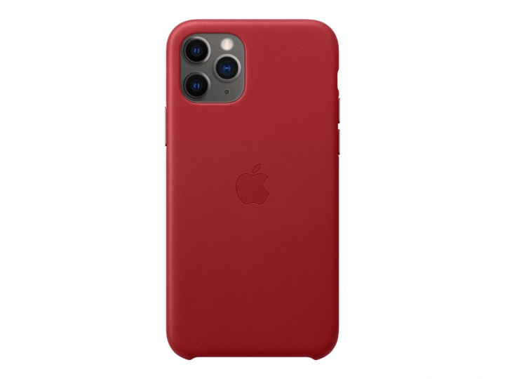 Apple Iphone 11 Pro Leather Case Red i gruppen SMARTPHONES & TABLETS / Mobil Beskyttelse / Apple / iPhone 11 Pro / Cover hos TP E-commerce Nordic AB (C20944)