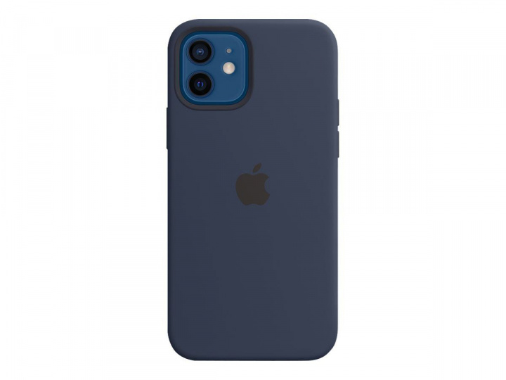 Apple iPhone 12/12 Pro Silicone Case with MagSafe Deep Navy i gruppen SMARTPHONES & TABLETS / Mobil Beskyttelse / Apple / iPhone 12 / Cover hos TP E-commerce Nordic AB (C20984)