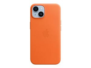 Apple iPhone 14 Leather Case with MagSafe - Orange i gruppen SMARTPHONES & TABLETS / Mobil Beskyttelse / Apple / iPhone 14 hos TP E-commerce Nordic AB (C21114)