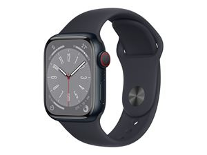 Apple Watch Ser 8 GPS+Cell 41mm Midnight Alu Case Midnight Sport B i gruppen SPORT, FRITID & HOBBY / Smartwatch & Aktivitetsmåler / Smartwatches hos TP E-commerce Nordic AB (C21353)