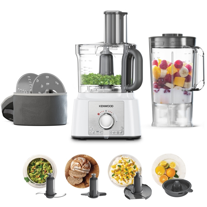 Kenwood Matberedare FDP65.450WH MultiPro Express i gruppen HJEM, HUS & HAVE / Husholdningsapparater / Foodprocessor og køkkenassistenter / Foodprocessor hos TP E-commerce Nordic AB (C23219)