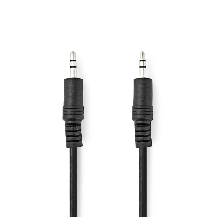 Nedis Stereo Audio kabel | 3.5 mm Hanstik | 3.5 mm Hanstik | Nikkelplateret | 3.00 m | Runde | Sort | Konvolut i gruppen HJEMMEELEKTRONIK / Lyd & billede / Højttalere & tilbehør / Tilbehør hos TP E-commerce Nordic AB (C23730)