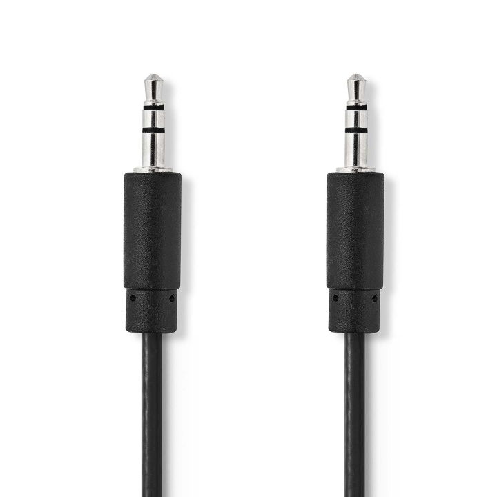 Nedis Stereo Audio kabel | 3.5 mm Hanstik | 3.5 mm Hanstik | Nikkelplateret | 2.00 m | Runde | Sort | Box i gruppen HJEMMEELEKTRONIK / Lyd & billede / Højttalere & tilbehør / Tilbehør hos TP E-commerce Nordic AB (C23759)