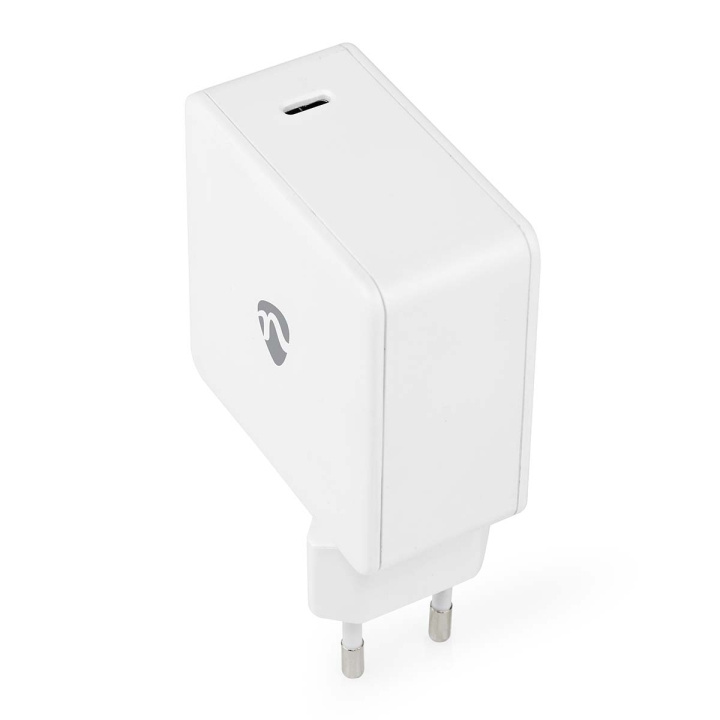 Nedis Vægoplader | 100 W | GaN | Hurtigopladningsfunktion | 3.0 / 5.0 A | Antal output: 1 | USB-C™ | Automatisk Valgt Spænding i gruppen SMARTPHONES & TABLETS / Opladere og kabler / Vægoplader / Væg oplader Type C hos TP E-commerce Nordic AB (C23932)