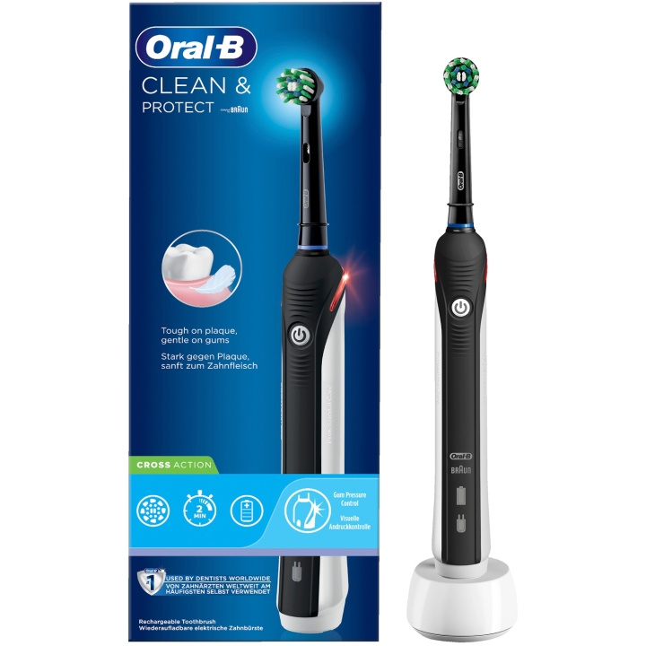 Oral B Eltandborste Clean & Protect Pro 2 - Black i gruppen SKØNHED & HELSE / Oral pleje / Elektriske tandbørster hos TP E-commerce Nordic AB (C25263)