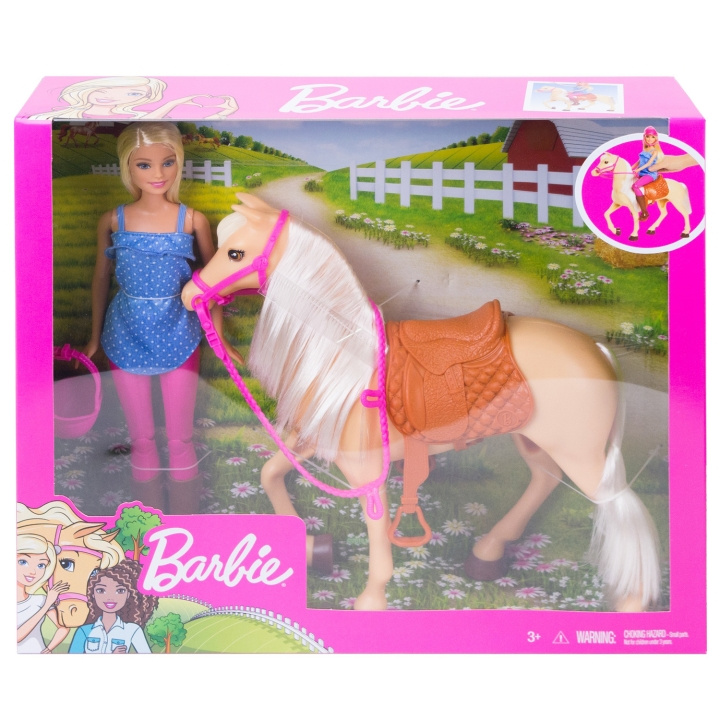 Barbie Doll and Horse i gruppen LEGETØJ, BØRN & BABY / Legetøj / Docks og tilbehør hos TP E-commerce Nordic AB (C25307)