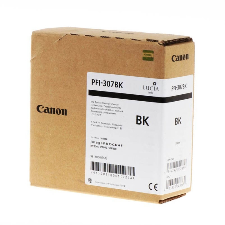 Canon Blæk 9811B001 PFI-307 Sort i gruppen COMPUTERTILBEHØR / Printere og tilbehør / Blæk og toner / Toner / Canon hos TP E-commerce Nordic AB (C26351)