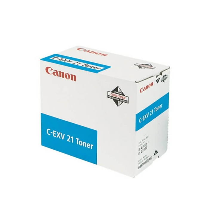 Canon Toner 0453B002 C-EXV 21 Cyan i gruppen COMPUTERTILBEHØR / Printere og tilbehør / Blæk og toner / Toner / Canon hos TP E-commerce Nordic AB (C26394)