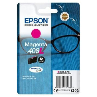 Epson Ink C13T09K34010 408L Magenta Glasses i gruppen COMPUTERTILBEHØR / Printere og tilbehør / Blæk og toner / Blækpatroner / Epson hos TP E-commerce Nordic AB (C26903)