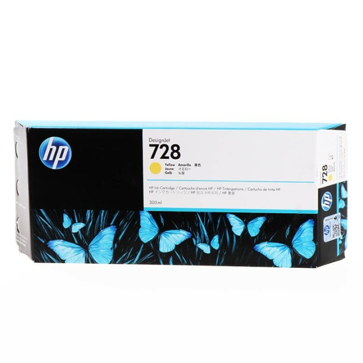 HP Blæk F9K15A 728 Høj Kapacitet Gul i gruppen COMPUTERTILBEHØR / Printere og tilbehør / Blæk og toner / Toner / HP hos TP E-commerce Nordic AB (C27004)