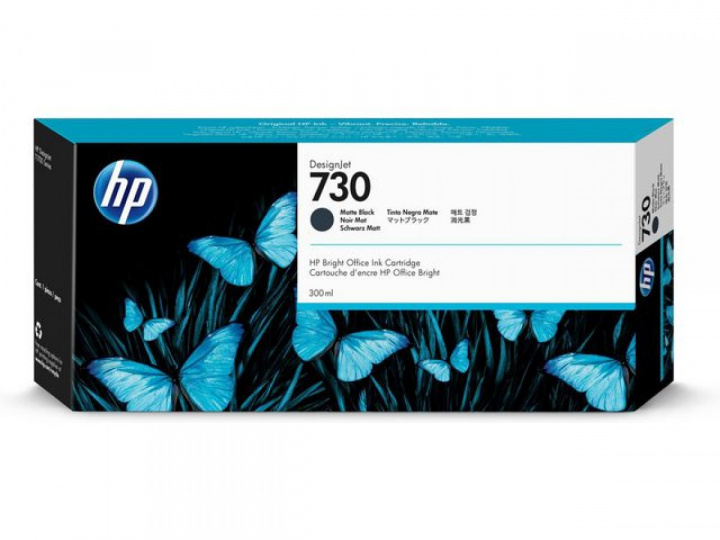 HP Ink P2V71A 730 Matte Svart 300ml i gruppen COMPUTERTILBEHØR / Printere og tilbehør / Blæk og toner / Toner / HP hos TP E-commerce Nordic AB (C27033)