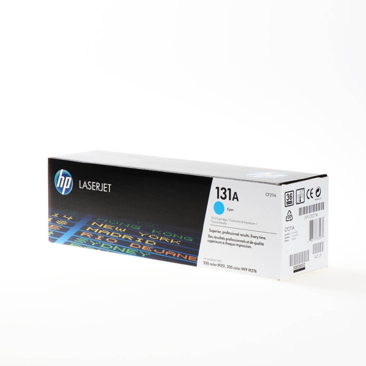 HP Toner CF211A 131A Cyan i gruppen COMPUTERTILBEHØR / Printere og tilbehør / Blæk og toner / Toner / HP hos TP E-commerce Nordic AB (C27167)