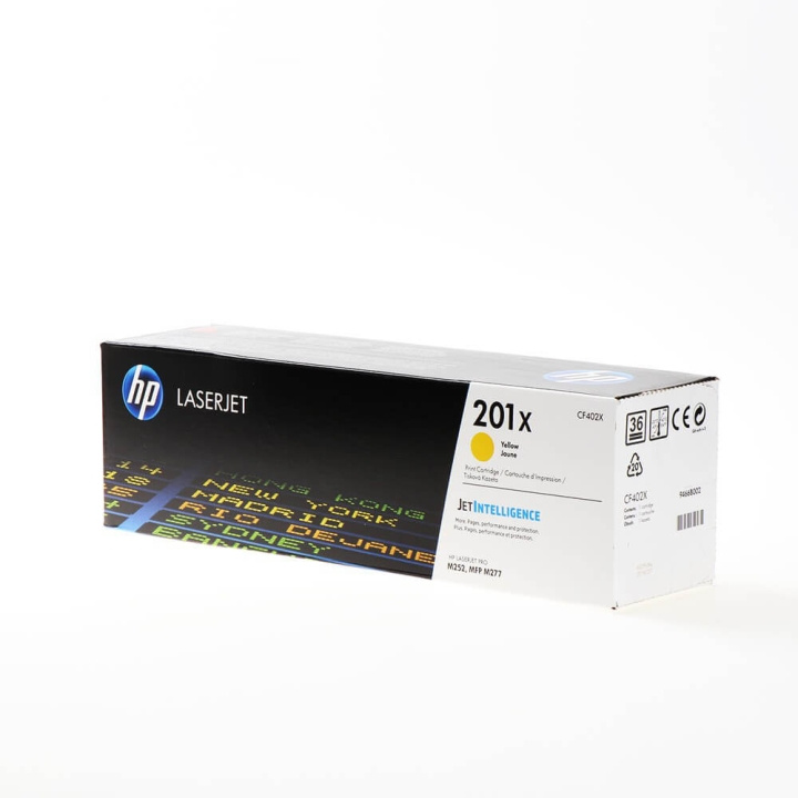 HP Toner CF402X 201X Gul i gruppen COMPUTERTILBEHØR / Printere og tilbehør / Blæk og toner / Toner / HP hos TP E-commerce Nordic AB (C27249)