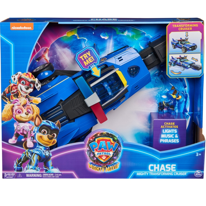 Paw Patrol Chase Feature Cruiser i gruppen LEGETØJ, BØRN & BABY / Legetøj / Legetøjsbiler hos TP E-commerce Nordic AB (C28750)