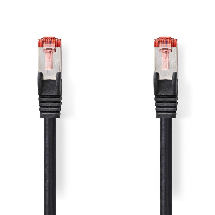 Nedis Kat 6 kabel | RJ45 Han | RJ45 Han | S/FTP | 7.50 m | Runde | LSZH | Sort | Label i gruppen COMPUTERTILBEHØR / Kabler og adaptere / Netværkskabler / Cat6 hos TP E-commerce Nordic AB (C29364)