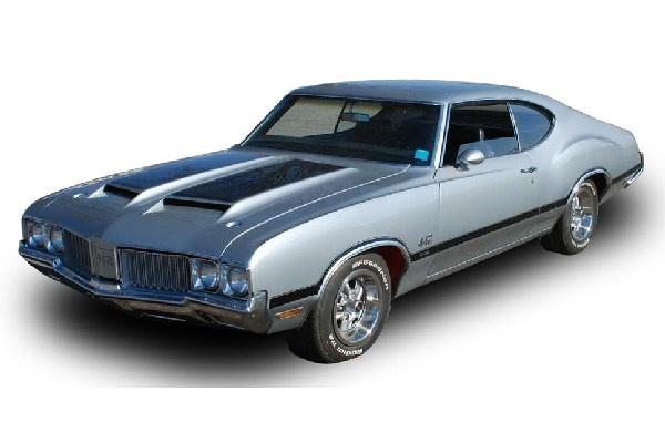 Revell Model Set \'71 Oldsmobile 442 Coupé i gruppen SPORT, FRITID & HOBBY / Hobby / Plastik modeller / Biler hos TP E-commerce Nordic AB (C30180)